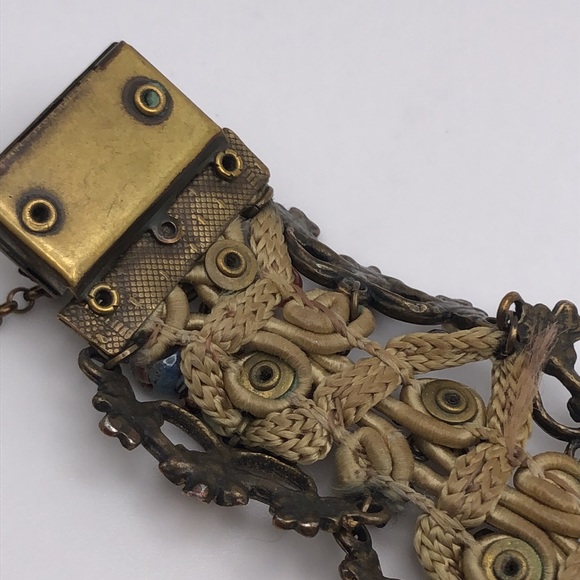 VTG Michal Negrin large cuff bracelet One of a kind. Bohemian. Floral. Signed - Picture 12 of 16